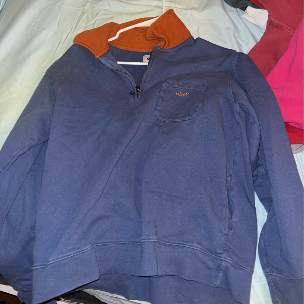 Obey quarter zip up